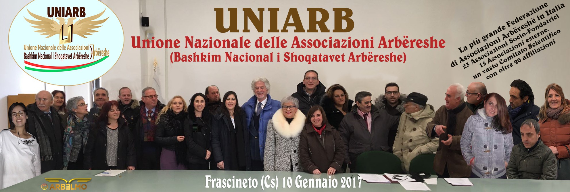 E' nata UNIARB tra l'abbondante nevicata. La rivoluzione di un Consorzio di Associazioni Arbëreshë che guarda al futuro